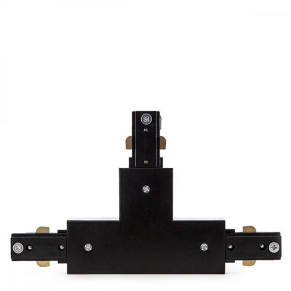 Conector T Carril Bifásico Negro