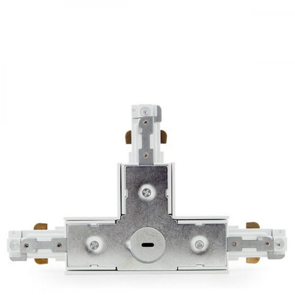 Conector T Carril Bifásico Blanco