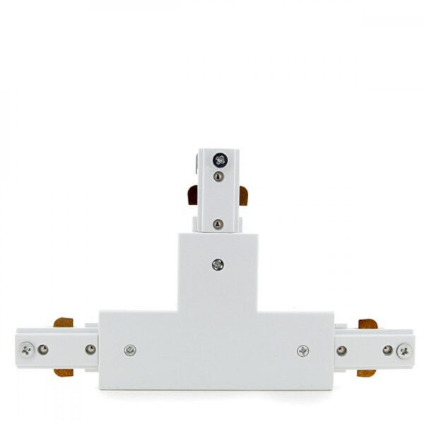 Conector T Carril Bifásico Blanco