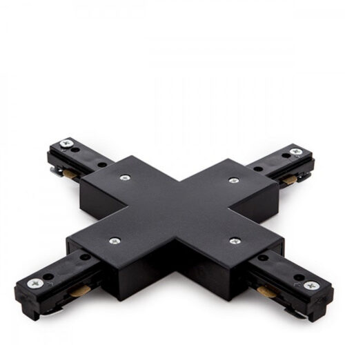 Conector X Carril Bifásico Negro