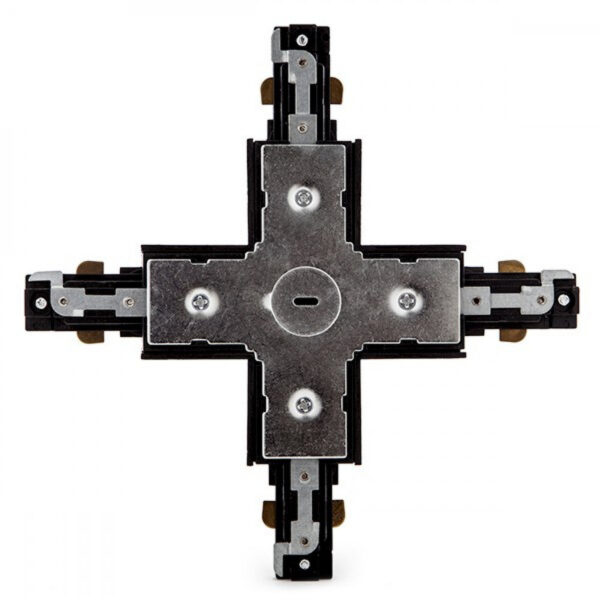 Conector X Carril Bifásico Negro