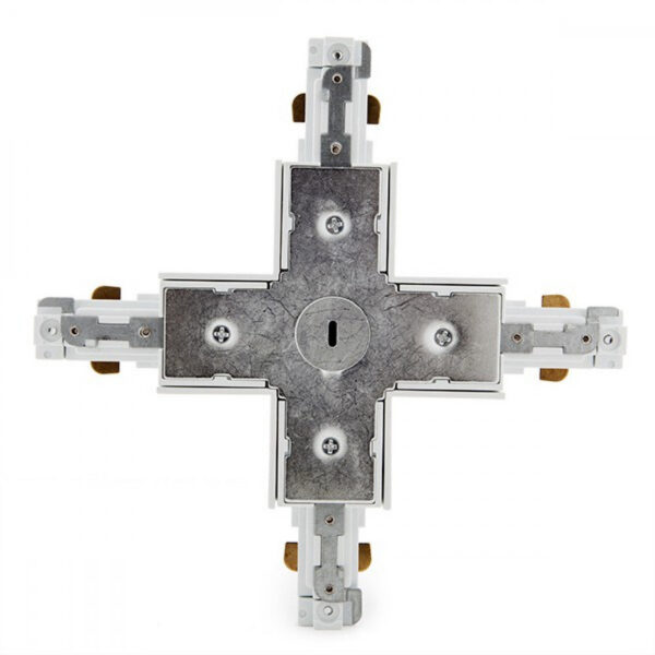 Conector X Carril Bifásico Blanco