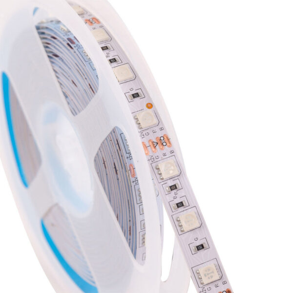 Tira de 300 LEDs 72W 4.200Lm SMD5050 12VDC IP65 RGB 5M x5M 40.000H [PL219012]-RGB