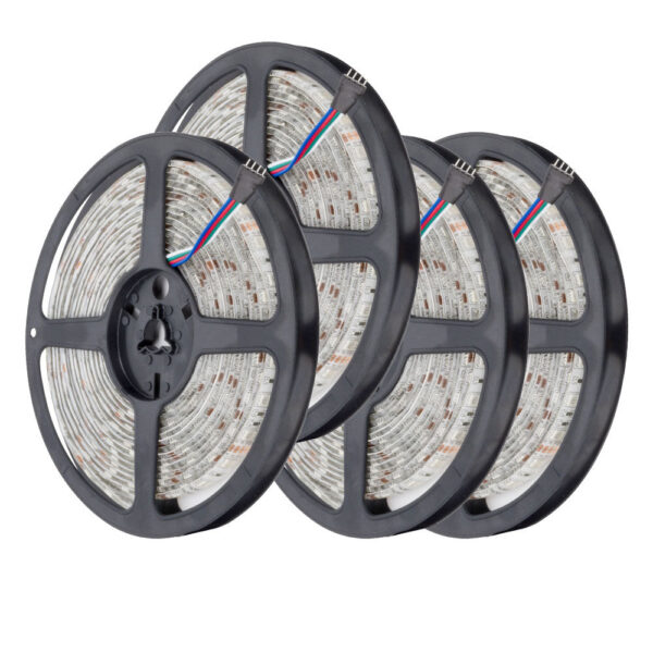 Pack 4 Tiras LED 72W 4200Lm 4200ºK 300 X SMD5050 12VDC IP65 x5M 40.000H [PL219012-PK4-AP]