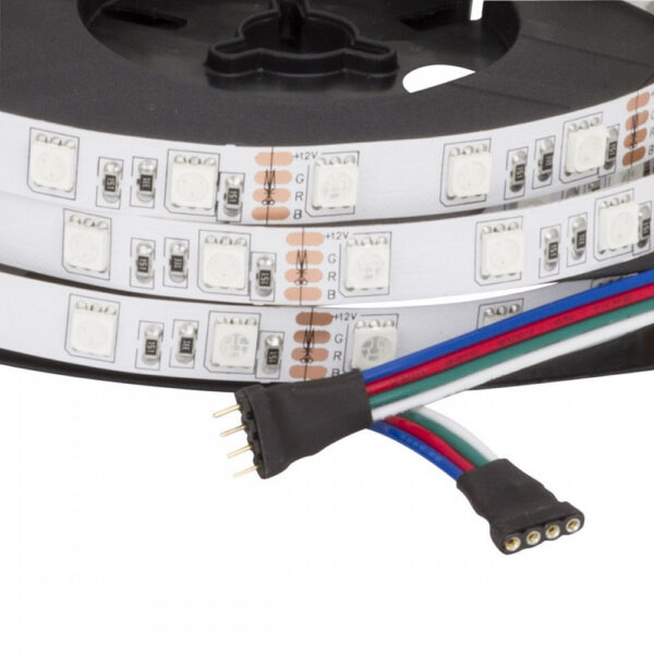 Pack 4 Tiras LED 72W 4200Lm 300 X SMD5050 12VDC IP33 x5M 40.000H [PL-219012-RGB-IP33-PK4-AP]