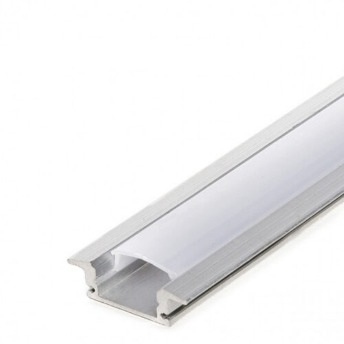 rl_a1708_0-3 Perfíl Aluminio para Tira LED - Difusor Opal RL-A1708 x 2M