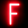 Letra LED Neon F Ancho 84Mm Alto 161Mm Fondo 38Mm - -