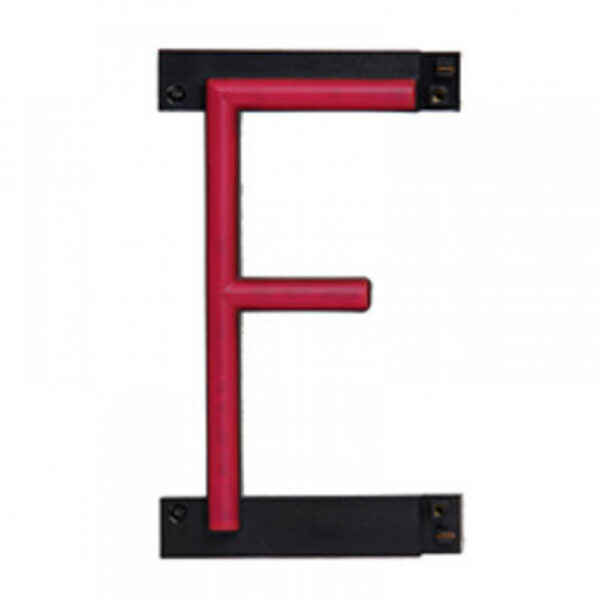 Letra LED Neon F Ancho 84Mm Alto 161Mm Fondo 38Mm - -