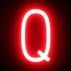 Letra LED Neon Q Ancho 100Mm Alto 161Mm Fondo 38Mm - -