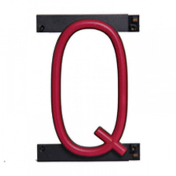 Letra LED Neon Q Ancho 100Mm Alto 161Mm Fondo 38Mm - -