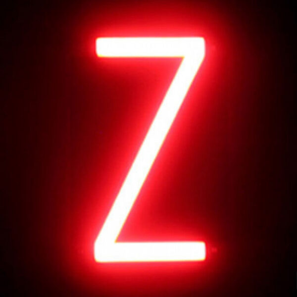 Letra LED Neon Z Ancho 87Mm Alto 161Mm Fondo 38Mm - -