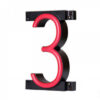 Número LED Neon 3 Ancho 90Mm Alto 161Mm Fondo 38Mm - -