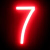 Número LED Neon 7 Ancho 87Mm Alto 161Mm Fondo 38Mm - -