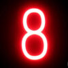 Número LED Neon 8 Ancho 90Mm Alto 161Mm Fondo 38Mm - -