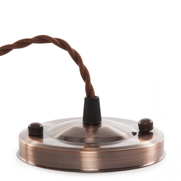 Pendel E27 Cable Trenzado 1000Mm X 0,75Mm de Tela - Rosetón [SC-MPL007]