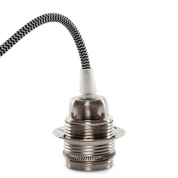 Pendel E27 Cable 1000 X 0,75Mm Tela - Rosetón [SC-MPL008]