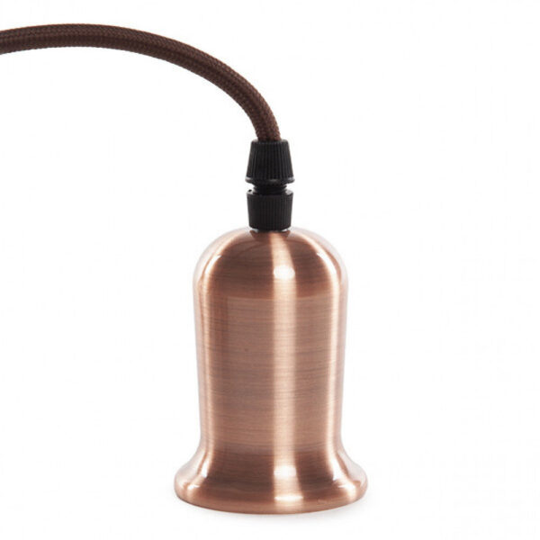 Pendel E27 Cable 1000Mm 0,75Mm Tela - Rosetón [SC-MPL018]