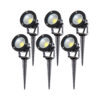 Pack 6 Focos LED Jardines 9W 758Lm 2700ºK Pincho 50.000H [SL-CPDC09-9W-WW-PK6]