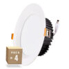 Pack 4 Downlights LED 24W 2.160Lm 6000ºK IP65 Baños/Cocinas 50.000H [SL-DLFS06-24W-CW-PK4]