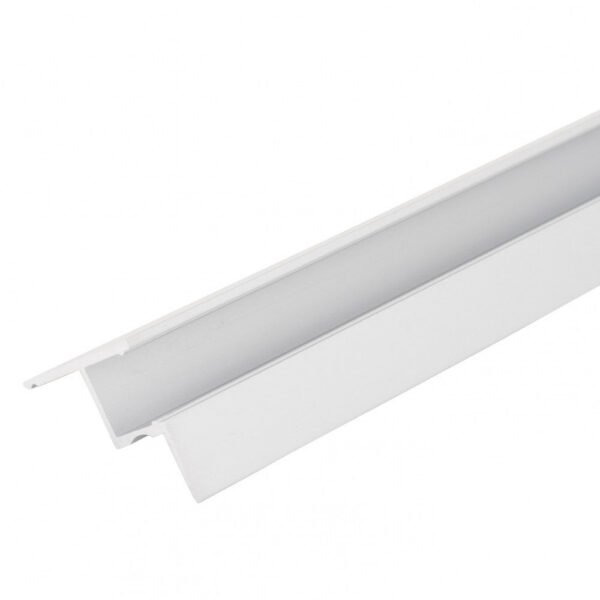 Perfíl Aluminio para Tira LED Instalación Techos Difusor Opal x 1M