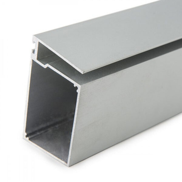 Perfíl Aluminio para Tira LED Estanterías Cristal Espesor 8Mm - Alojamiento Transformador x 2M