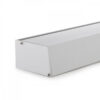 Perfíl Aluminio para Tira LED Estanterías Cristal Espesor 8Mm - Alojamiento Transformador x 2M