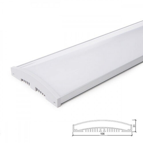 su_pe001a_0 Perfíl/Luminaria Aluminio 10 X Tira LED - Difusor Opal x 1M