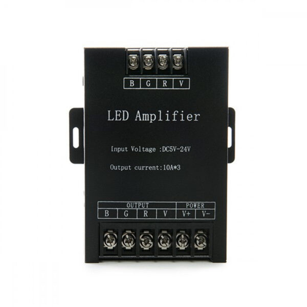 Amplificador Señal Tira LED RGB 12-24VDC ► 360/720W