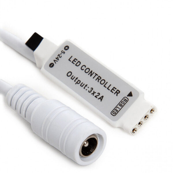 Controlador Mini Tira LED RGB Mando a Distancia 12VDC ► 72W