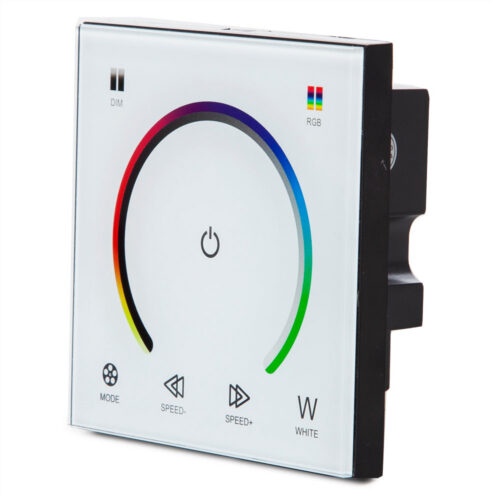 Controlador Empotrable Táctil Tira LED RGBw 12-24VDC ► 192/384W