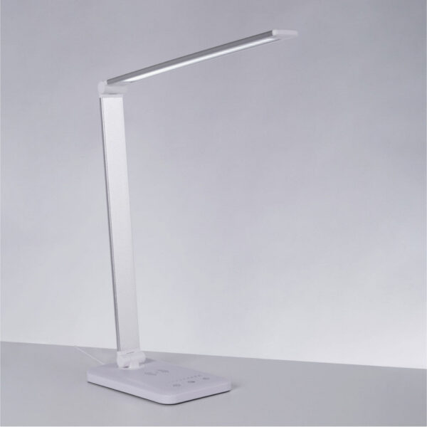Lámpara de Mesa LED con Cargador Teléfono Inalámbrico 6W 420Lm CCT (Tonalidad Luz Regulable)