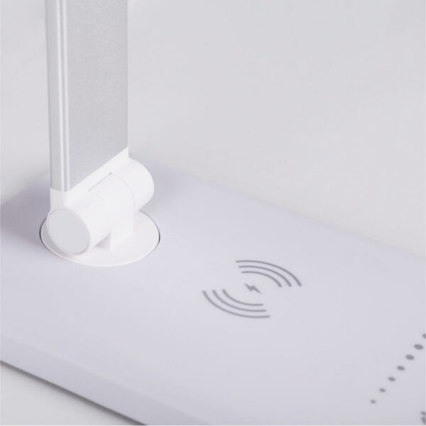 Lámpara de Mesa LED con Cargador Teléfono Inalámbrico 6W 420Lm CCT (Tonalidad Luz Regulable)