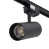 Foco de Carril Monofásico 30W COB Regulable Flicker Free Negro CCT (Tonalidad Luz Regulable) 3000-6000ºK [1916-TL-30W-M-CCT-B])