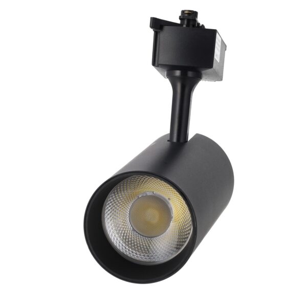 Foco de Carril Monofásico 30W COB Regulable Flicker Free Negro CCT (Tonalidad Luz Regulable) 3000-6000ºK [1916-TL-30W-M-CCT-B])