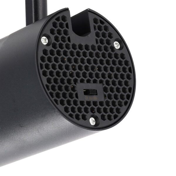 Foco de Carril Trifásico 30W COB Regulable Flicker Free Negro CCT (Tonalidad Luz Regulable) 3000-6000ºK [1916-TL-30W-T-CCT-B]