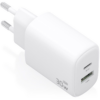 Cargador de Pared GaN Aisens A110-0977/ 1xUSB Tipo-C/ 1xUSB/ 30W/ Blanco