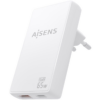 Cargador de Pared GaN Aisens ASCH-65W2P076-W/ 1xUSB Tipo-C/ 1xUSB/ 65W/ Blanco