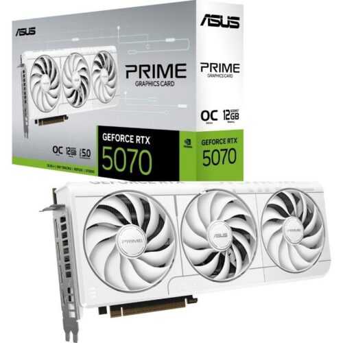 art_asu-gf20prime20rtx507020who2012g_1 Tarjeta Gráfica Asus Prime GeForce RTX 5070 White OC Edition/ 12GB GDDR7