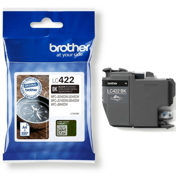 art_bro-c-lc422bk_1 Cartucho de Tinta Original Brother LC-422/ Negro
