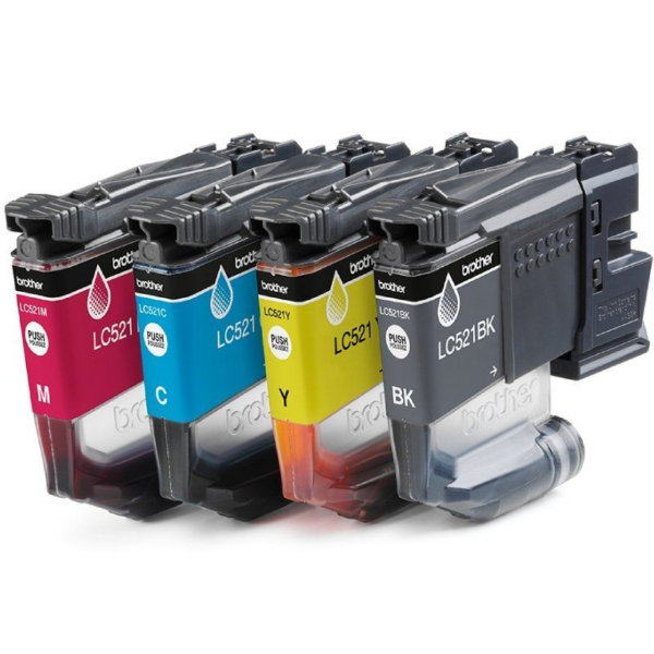 art_bro-c-lc521val_2 Cartucho de Tinta Original Brother LC-521VAL Multipack/ Cian/ Magenta/ Amarillo/ Negro