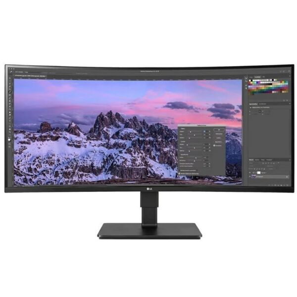 Monitor Profesional Ultraparonámico Curvo LG Business 35BN77CP-B 35"/ WQHD/ Multimedia/ Regulable en altura/ Negro