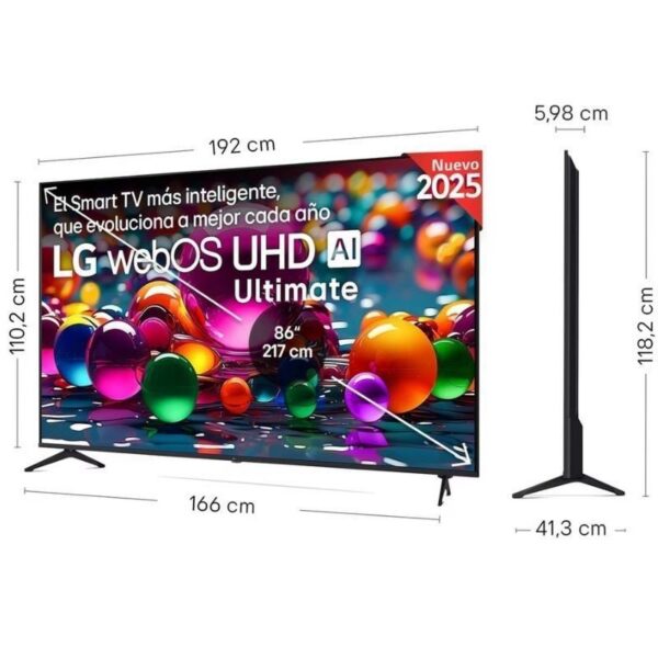 Televisor LG UHD 86UA74006LB 86"/ Ultra HD 4K/ Smart TV/ WiFi