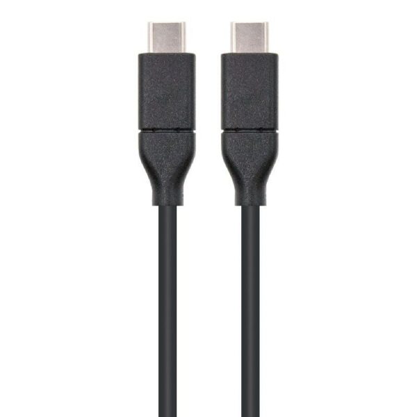 Cable USB 3.1 Nanocable 10.01.4101/ USB Tipo-C Macho - USB Tipo-C Macho/ 1m/ Negro