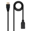 Cable Alargador HDMI Nanocable 10.15.1013/ HDMI Macho - HDMI Hembra/ 3m/ Negro
