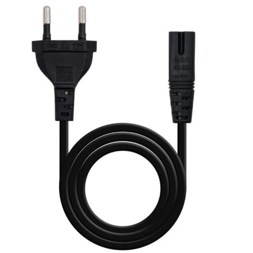 Cable Alimentación Forma 8 Nanocable 10.22.0402-L300/ CEE7/16 Macho - C7 Hembra/ 3m/ Negro