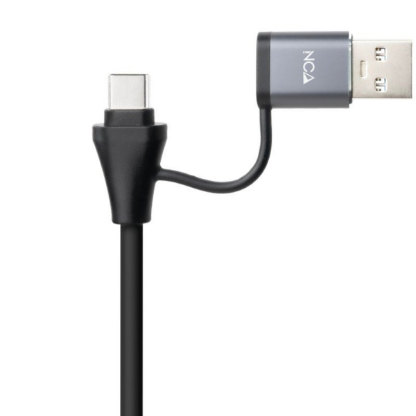 Hub USB + USB Tipo-C 3.0 Nanocable 10.03.0412/ 3xUSB/ 1xRJ45/ Gris