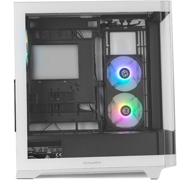 Caja Gaming Semitorre Nox Hummer ETHER/ Blanca y Negra