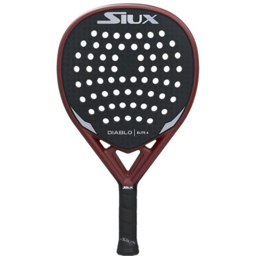 Pala de Pádel Siux Diablo Elite 4/ Negro y Rojo
