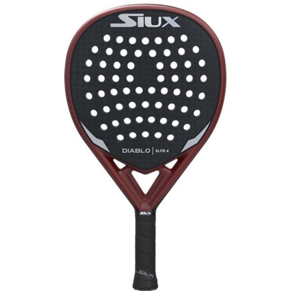 Pala de Pádel Siux Diablo Elite 4/ Negro y Rojo