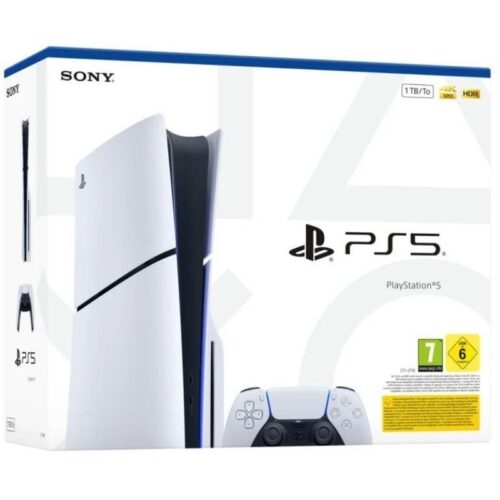 art_sony-ps520slim20v2_1 Consola Sony Playstation 5 - PS5 Slim Estándar 1TB/ Incluye Mando Dual Sense y Juego Preinstalado ASTRO's PLAYROOM/ Chassis E